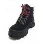 Scarpe donna Gold&gold pedula fondo zeppa  eco suede black D20GG56