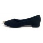 Scarpe donna Gold&gold décolleté bassa a punta in ecosude nero D21GG17