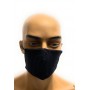Mascherina facciale lavabile  Elite Unisex spinato Blu  cotone protettiva individuale antigoccia ELI70