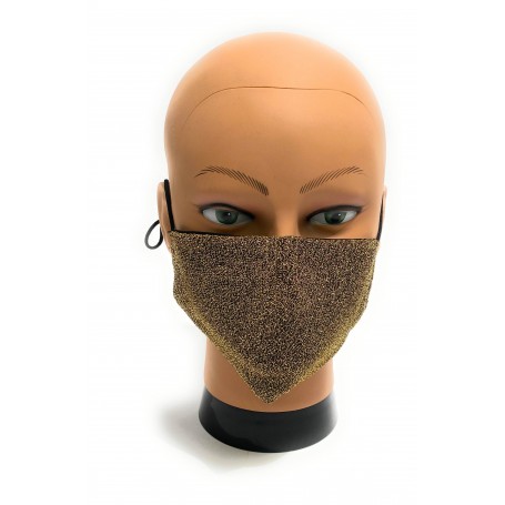 Mascherina facciale lavabile  Elite Lurex Gold  protettiva individuale antigoccia ELI55