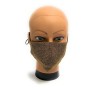 Mascherina facciale lavabile  Elite Lurex Gold  protettiva individuale antigoccia ELI55