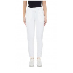 Pantalone jogging Liu Jo in jersey bianco avorio ES23LJ15 TA3152