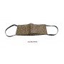 Mascherina facciale lavabile Borbonese animalier Op natural cotone ES21BO01