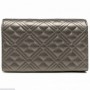 Borsa donna Love Moschino a spalla/ tracolla in ecopelle trapuntata argento BS23MO150 JC4079