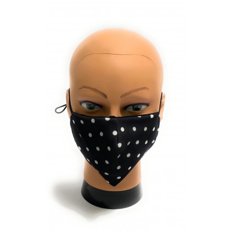 Mascherina facciale lavabile  Elite Pois  protettiva individuale antigoccia ELI67