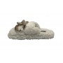 Scarpe donna Gold&gold pantofola in pelo sintetico sherpa bianco D22GG06