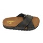Scarpe donna Gold&gold sandalo ecopelle nero con strass DS21GG53