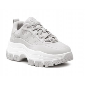 Scarpe donna Guess sneaker zeppa Brenia ecopelle grigio DS22GU57 FL5BRNFAL12