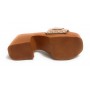 Sandalo Guess Clarissa zoccolo TC 70 in pelle sand DS22GU69 FL6CSSLEA01