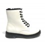 Scarpe donna Gold&gold anfibio in ecopelle bianco con fondo carrarmato D22GG07 GS80