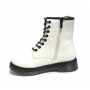 Scarpe donna Gold&gold anfibio in ecopelle bianco con fondo carrarmato D22GG07 GS80