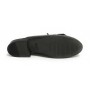 Scarpe donna Elite sabot con frange in pelle colore nero DS21EL04