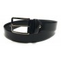 Cinta in pelle abrasivata nera  H 35  A20EL04