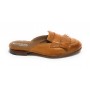 Scarpe donna Elite sabot con frange in pelle giallo senape DS21EL03