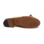 Scarpe donna Elite sabot con frange in pelle giallo senape DS21EL03