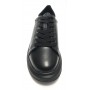 Scarpe donna sneaker con zeppa Gold&gold ecopelle nero/ bianco D20GG47