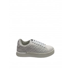 Scarpe donna sneaker Fracomina in ecopelle bianco embossed D23FR04 F722WS6001P411N4-278