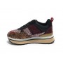 Scarpe donna sneaker Gold&gold ecopelle / glitter bronzo D23GG31 GB521