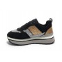 Scarpe donna sneaker Gold&gold ecopelle / glitter nero D23GG32 GB521