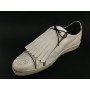 SCARPE DONNA SNEAKER GUARDIANI SPORT BIANCO LADY SHOES TOKI CON FRANGE D14GA07