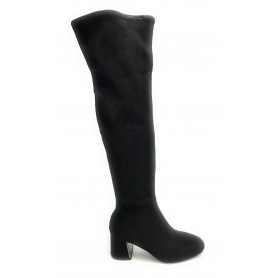 Scarpe donna stivale Gold&gold tc 55 in ecopelle scamosciato stretch colore nero - D20GG40