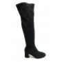 Scarpe donna stivale Gold&gold tc 55 in ecopelle scamosciato stretch colore nero - D20GG40