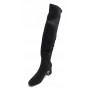 Scarpe donna stivale Gold&gold tc 55 in ecopelle scamosciato stretch colore nero - D20GG40