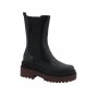 Scarpe donna stivale Liu-Jo purple 10 bootie con zeppa ecopelle nero D22LJ15 SF1045