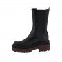 Scarpe donna stivale Liu-Jo purple 10 bootie con zeppa ecopelle nero D22LJ15 SF1045