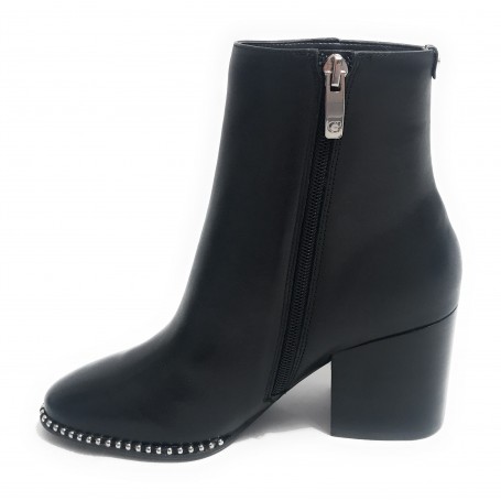 SCARPE DONNA STIVALETTO GUESS MOD.COLETE TC 80 PELLE BLACK D19GU37
