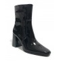 Scarpe donna tronchetto Gold&gold in ecopelle nero vernice D23GG26 GF110