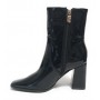 Scarpe donna tronchetto Gold&gold in ecopelle nero vernice D23GG26 GF110
