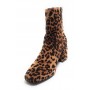Scarpe donna tronchetto Gold&gold in ecopelle scamosciato leopardato D22GG27 GP173