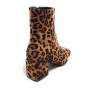 Scarpe donna tronchetto Gold&gold in ecopelle scamosciato leopardato D22GG27 GP173