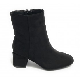 Scarpe donna tronchetto Gold&gold in ecopelle scamosciato nero D22GG25 GP169
