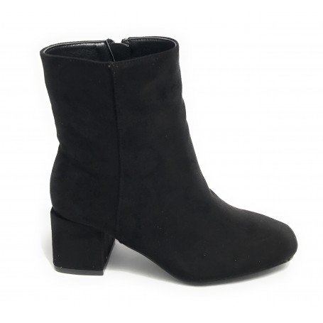 Scarpe donna tronchetto Gold&gold in ecopelle scamosciato nero D22GG25 GP169