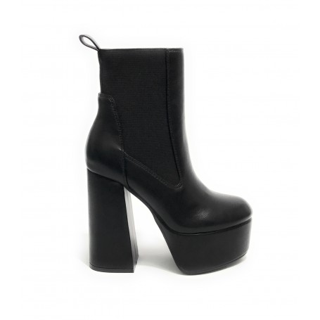 Scarpe donna tronchetto Gold&gold tc 120 in ecopelle nero D23GG19 GD696