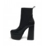 Scarpe donna tronchetto Gold&gold tc 120 in ecopelle nero D23GG19 GD696