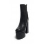 Scarpe donna tronchetto Gold&gold tc 120 in ecopelle nero D23GG19 GD696