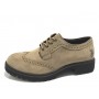 SCARPE DONNA US POLO FRANCESINA IN CAMOSCIO TAUPE  DOPPIO  CARRARMATO  D16UP04