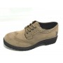 SCARPE DONNA US POLO FRANCESINA IN CAMOSCIO TAUPE  DOPPIO  CARRARMATO  D16UP04