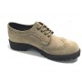 SCARPE DONNA US POLO FRANCESINA IN CAMOSCIO TAUPE  DOPPIO  CARRARMATO  D16UP04