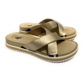 Scarpe donna US Polo sandalo/ ciabatta Erica gold DS21UP39 A4041SO/Y1