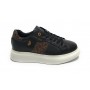 Scarpe donna US Polo sneaker Cardi009 in pelle black/ brown D23UP01