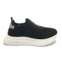 Scarpe Tommy Hilfiger sneaker in tessuto elasticizzato nero ZS22TH01 T3B4-32246