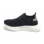 Scarpe Tommy Hilfiger sneaker in tessuto elasticizzato nero ZS22TH01 T3B4-32246