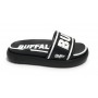 Slipper donna Buffalo Rey ecopelle vegan nero DS22BF04 BN16110561