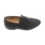 SCARPE UOMO BEN.TER MOCASSINO NERO BANDINA  FONDO CUOIO FATTE MANO US17BT12