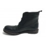 SCARPE UOMO CAVALLINI ANFIBIO IN PELLE LAVATA COLORE NERO HAND MADE U18CA03
