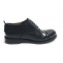 SCARPE UOMO CAVALLINI FRANCESINA SCAMICIATA PELLE LAVATA COLORE NERO HAND MADE U18CA04